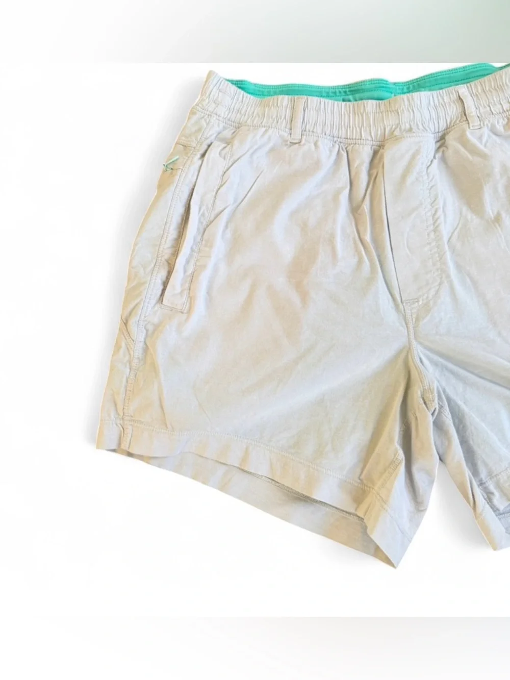 Birddogs Shorts Mens Medium Gray Twill Lined Athletic Stretch Pockets Running - Picture 2 of 10